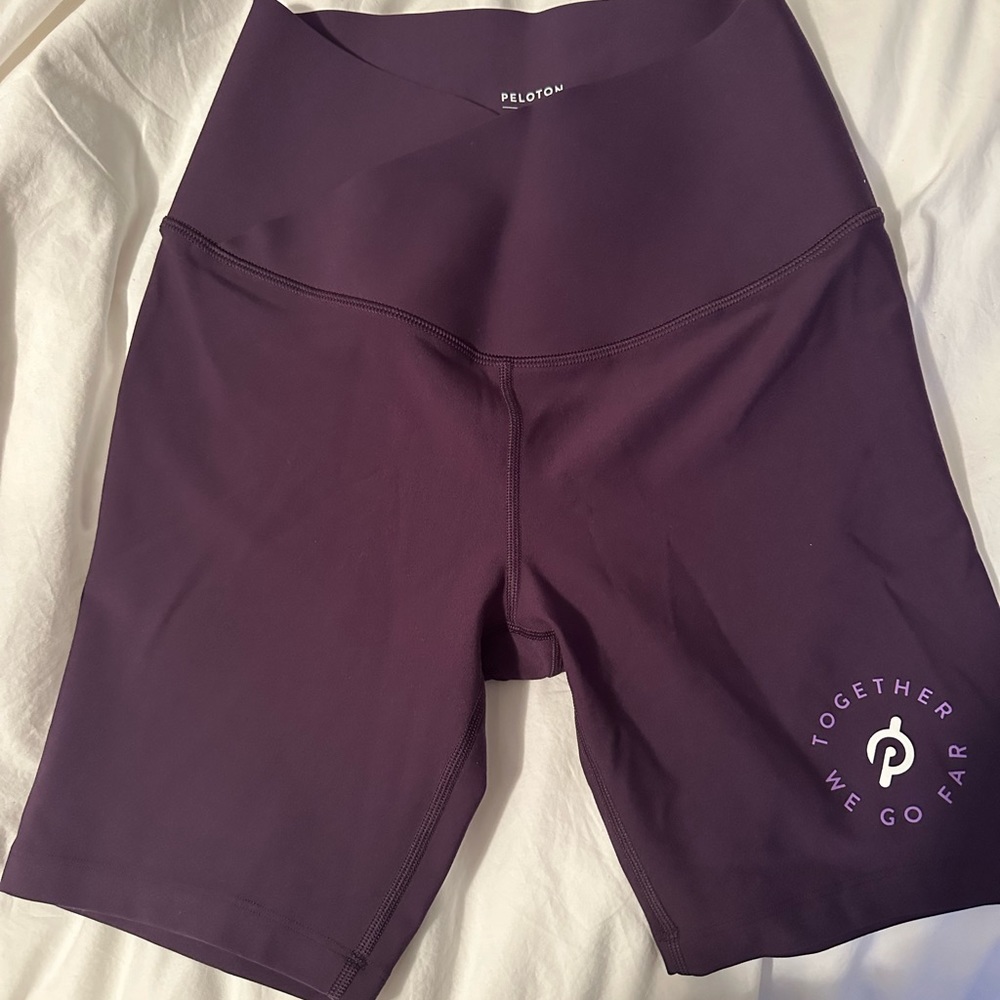 Peloton Biker Shorts in Plum
